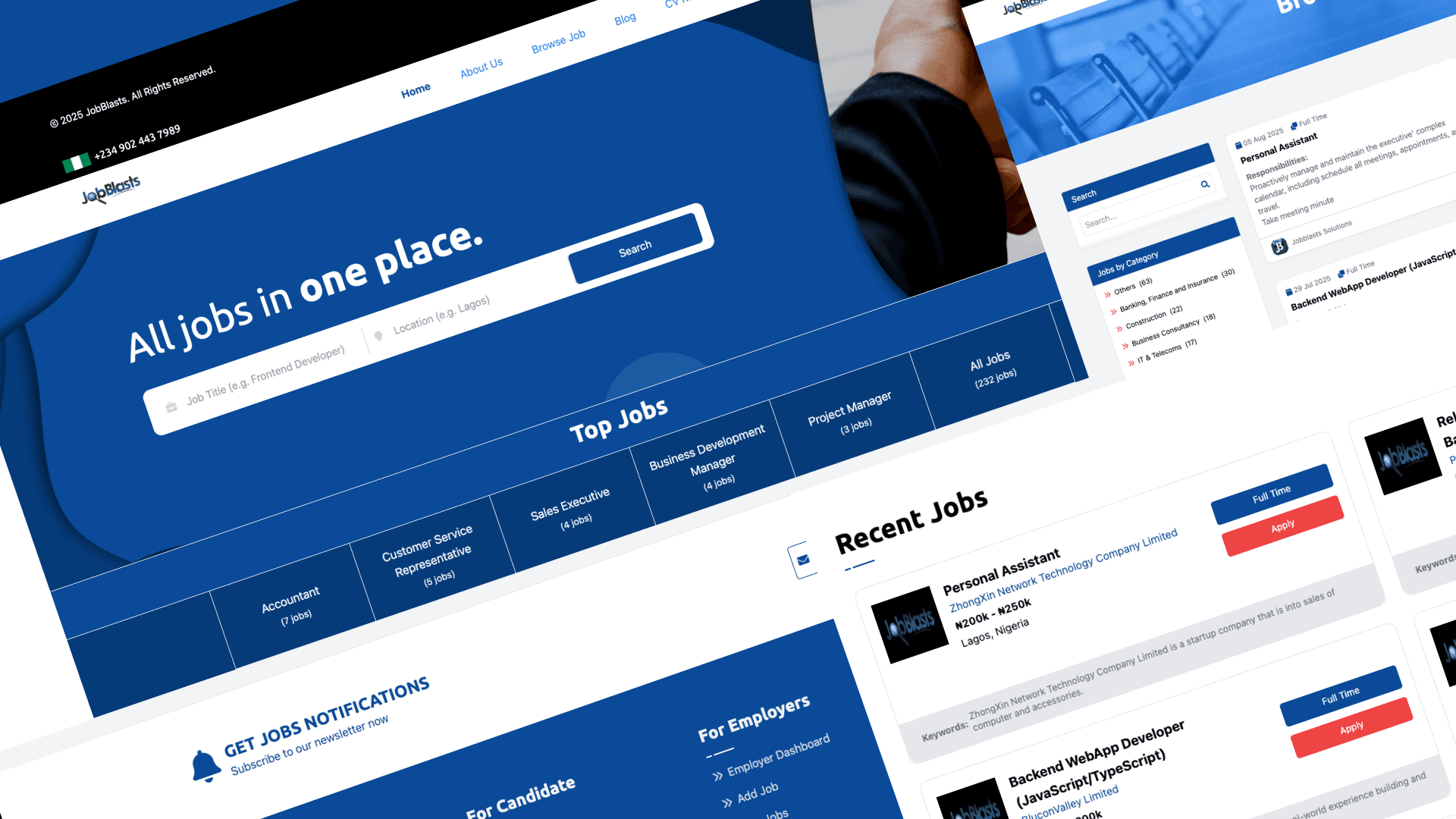 JobBlasts Solutions Platform